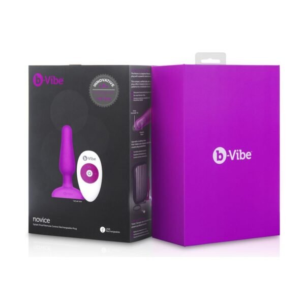 B-Vibe - Novice Remote Control Plug Fuchsia - Image 2
