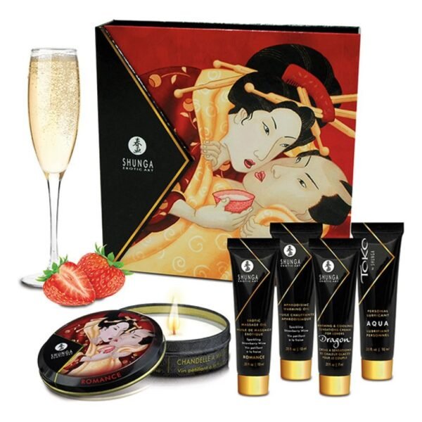 Rinkinys Geisha Sparkling Strawberry Wine