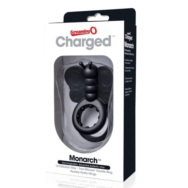 The Screaming O - Charged Monarch Wearable Butterfly Vibe Black - Image 5