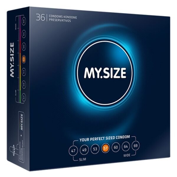 Prezervatyvai pagal dydį My Size - 57 dydis - 36 vnt