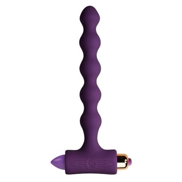 Analiniai karoliukai violetiniai