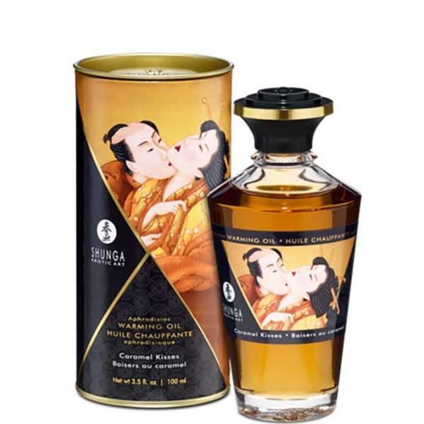 Afrodiziakas šildantis aliejus karamelės bučiniai 100 ml