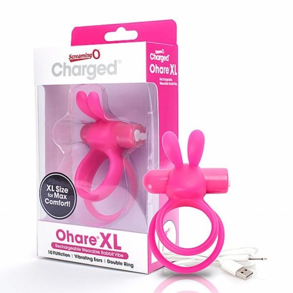 Dvigubas Penio Žiedas Rabbit Vibe Pink