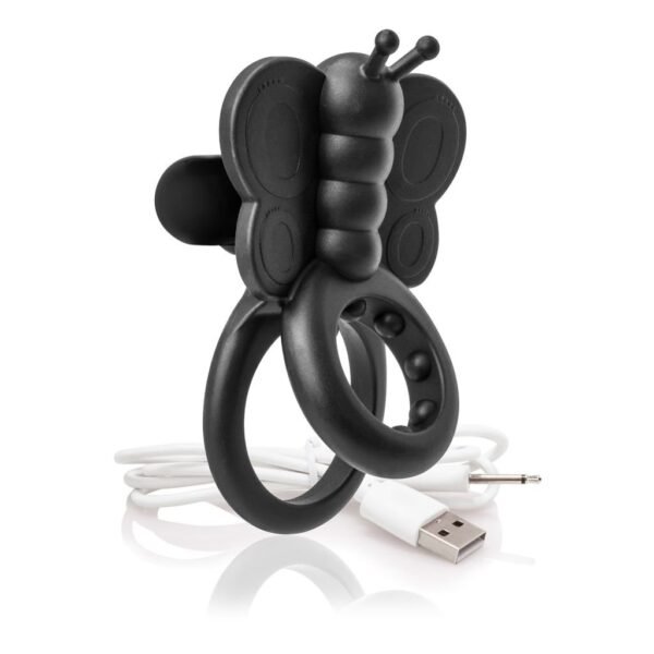 The Screaming O - Charged Monarch Wearable Butterfly Vibe Black - Image 3