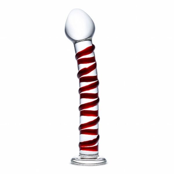 Didelis spiralinis dildo Glas