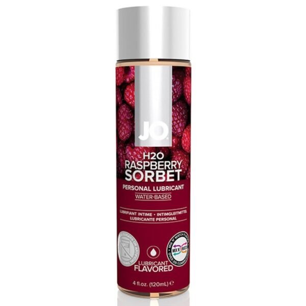 Vandens pagrindo lubrikantas System JO 120 ml aviečių skonio