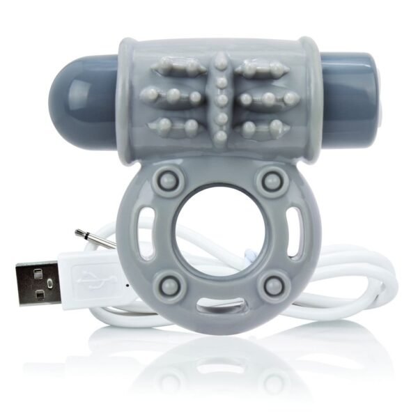 The Screaming O - Charged OWow Vibe Ring Grey - Image 2
