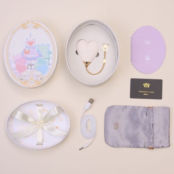 Personalus Masažuoklis Baby Heart Vanilla White - Image 3