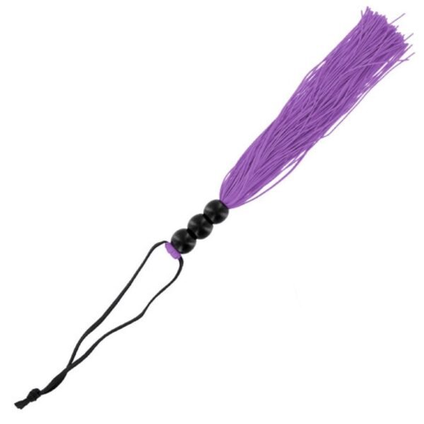 Mažas guminis botagas S&M violetinės spalvos