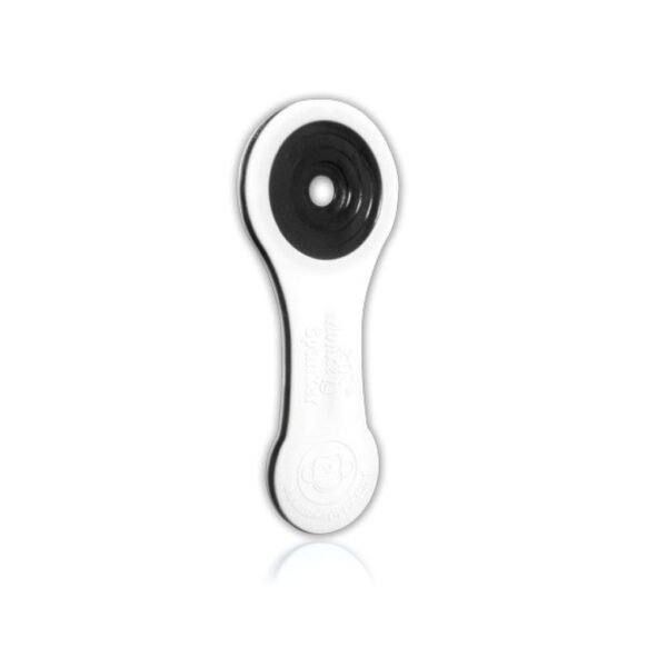 Vibratorius Monkey Spanker juodos ir baltos spalvos