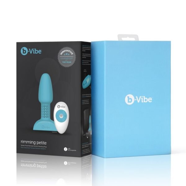 B-Vibe - Rimming Petite Remote Control Plug Teal - Image 2