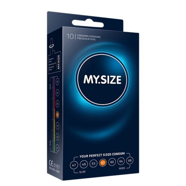 Prezervatyvai pagal dydį My Size - 57 dydis -10 vnt