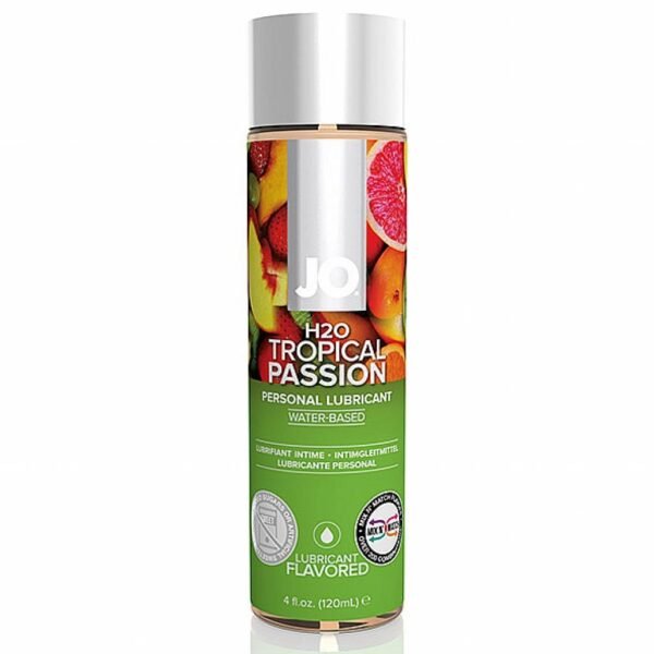 Vandens pagrindo lubrikantas System JO 120 ml tropinių vaisių skonio