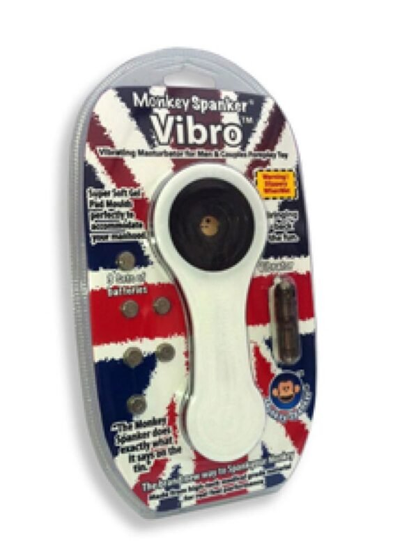 Vibratorius Monkey Spanker juodos ir baltos spalvos - Image 2