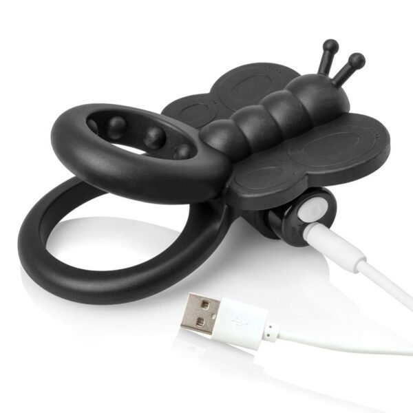 The Screaming O - Charged Monarch Wearable Butterfly Vibe Black - Image 4