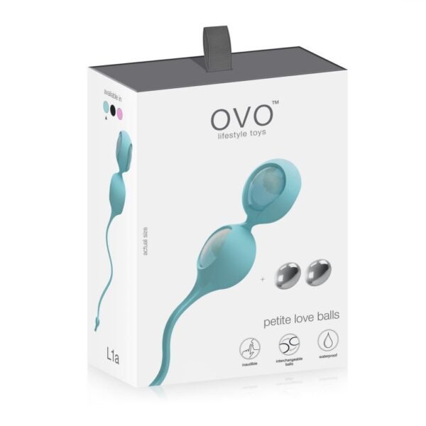 Ovo - L1 Meilės kamuoliukai mėlyni - Image 4
