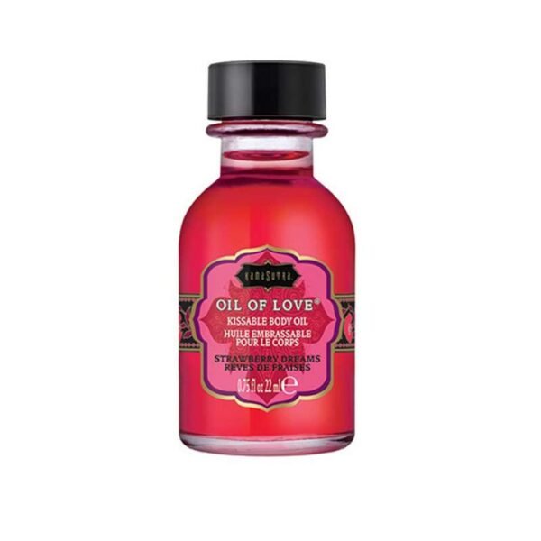 Kama Sutra - Stimuliuojantis aliejus Braškių skonio 22 ml