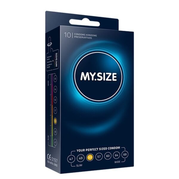 Prezervatyvai pagal dydį My Size - 53 dydis -10 vnt