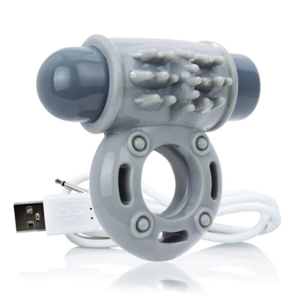 The Screaming O - Charged OWow Vibe Ring Grey - Image 3