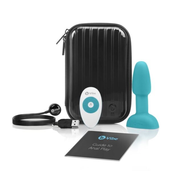 B-Vibe - Rimming Petite Remote Control Plug Teal - Image 8