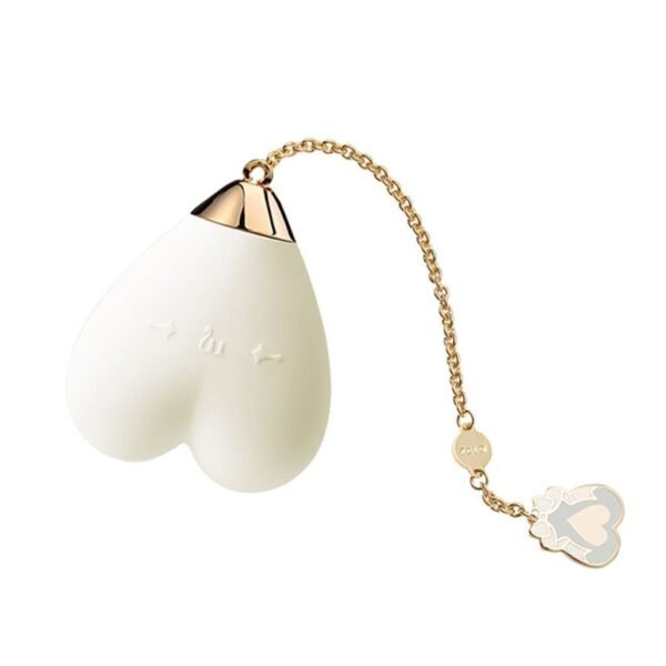 Personalus Masažuoklis Baby Heart Vanilla White