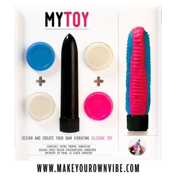 Vibratoriaus rinkinys MyToy mėlynos ir rožinės spalvos