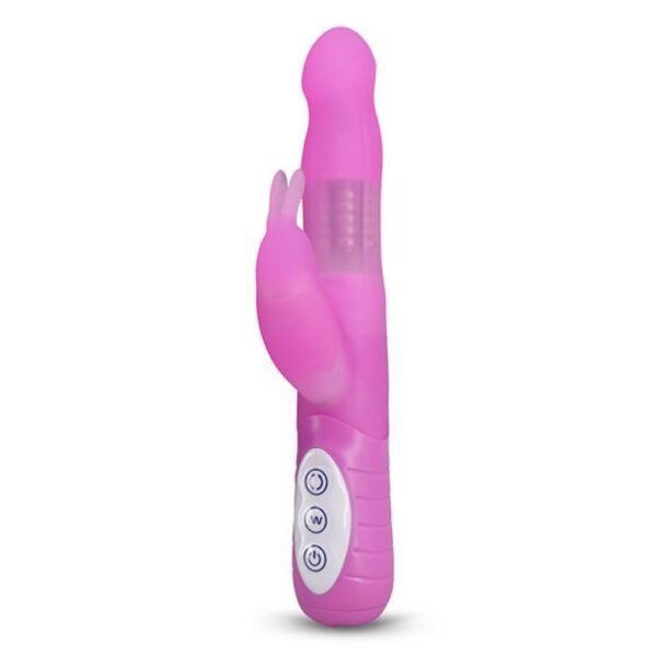 7 funkcijų plonas rotacinis vibratorius Pink