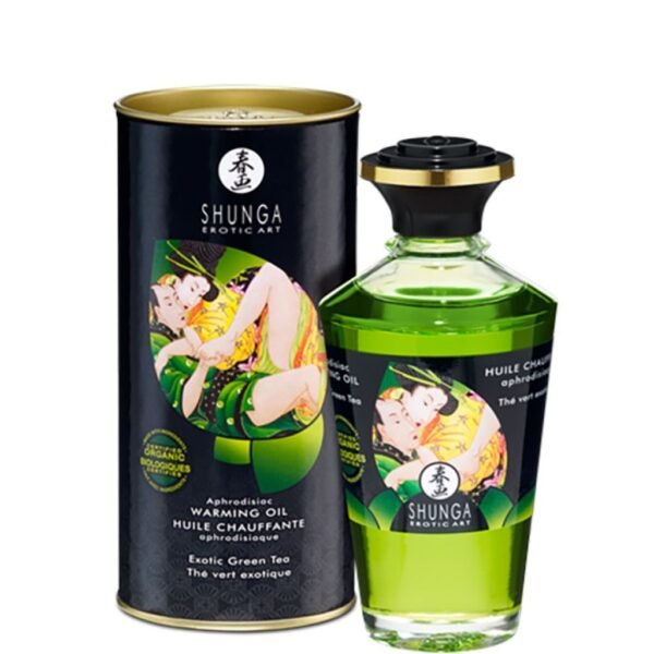 Afrodiziakas šildantis aliejus Žalioji arbata 100 ml