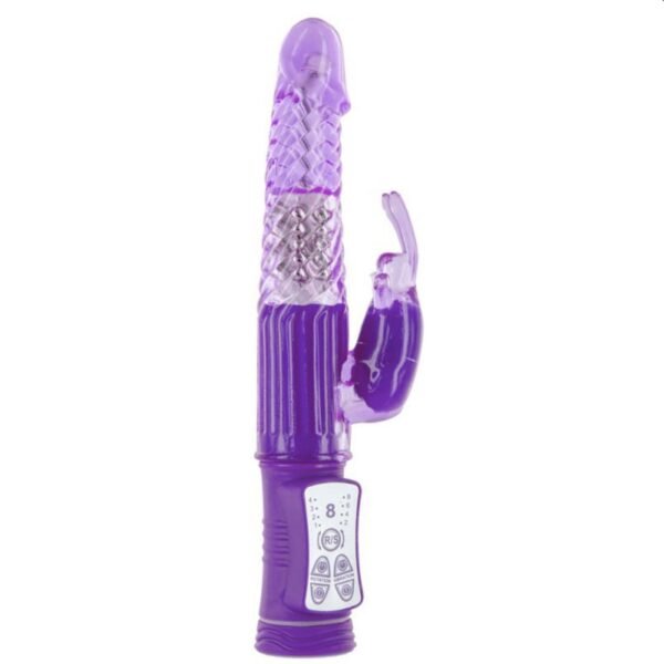 Rotacinis vibratorius kiškutis violetinis Glamy