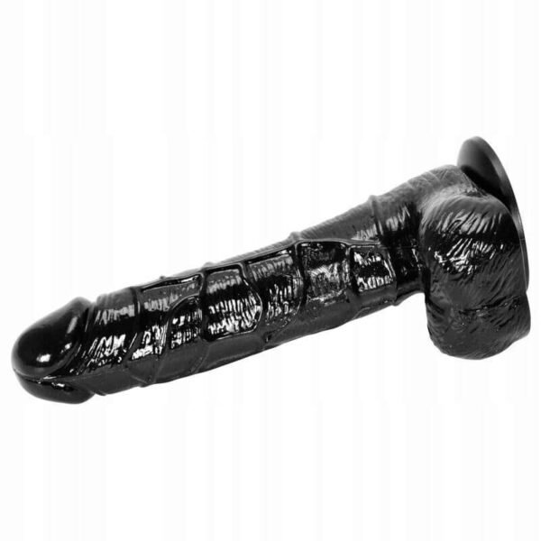 Juodas tikroviškas dildo 19cm - Image 2
