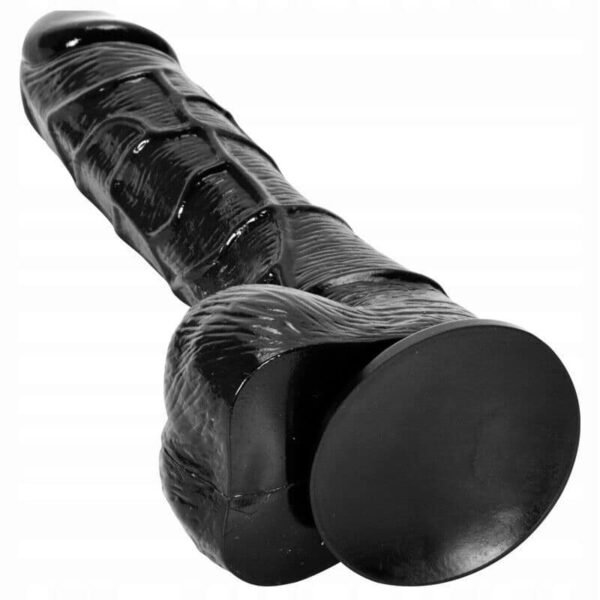 Juodas tikroviškas dildo 19cm - Image 3