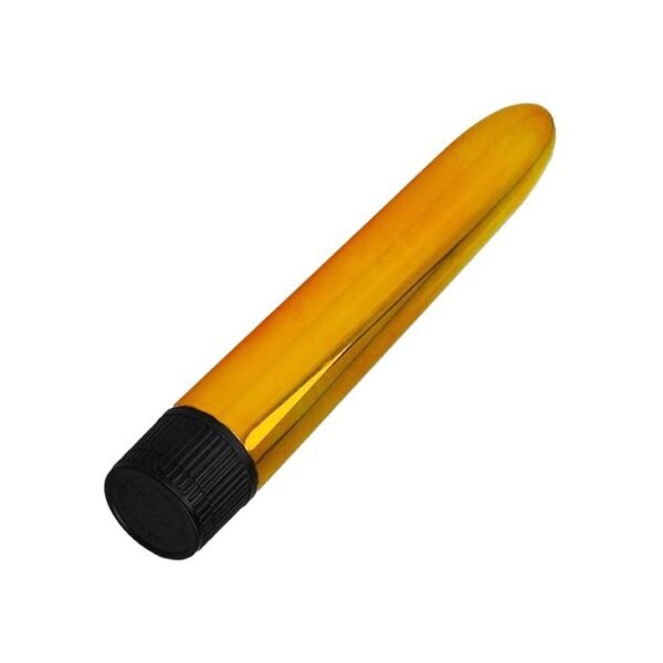 Klasikinis Vibratorius 17.5 cm auksinis